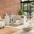 Cabot 60W L Shaped Computer Desk with Storage by