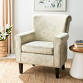  Gramercy Garden Motif Grey Club Chair - 30W x 33D x 32H