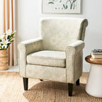  Gramercy Garden Motif Grey Club Chair - 30W x 33D x 32H