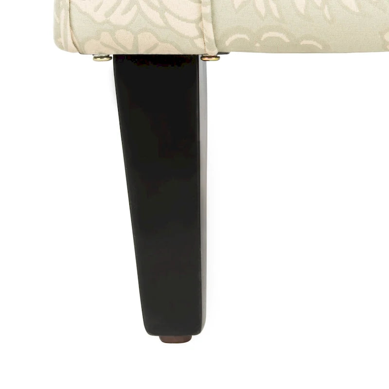 Gramercy Garden Motif Grey Club Chair - 30W x 33D x 32H