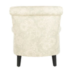 Gramercy Garden Motif Grey Club Chair - 30W x 33D x 32H