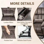 Power Lift Recliner Chair with Heat, Massage, and USB Charging