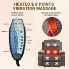 Power Lift Recliner Chair with Heat, Massage, and USB Charging