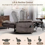 Power Lift Recliner Chair with Heat, Massage, and USB Charging