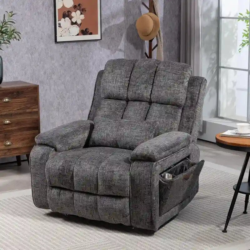 Power Lift Recliner Chair with Heat, Massage, and USB Charging