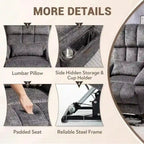 Power Lift Recliner Chair with Heat, Massage, and USB Charging