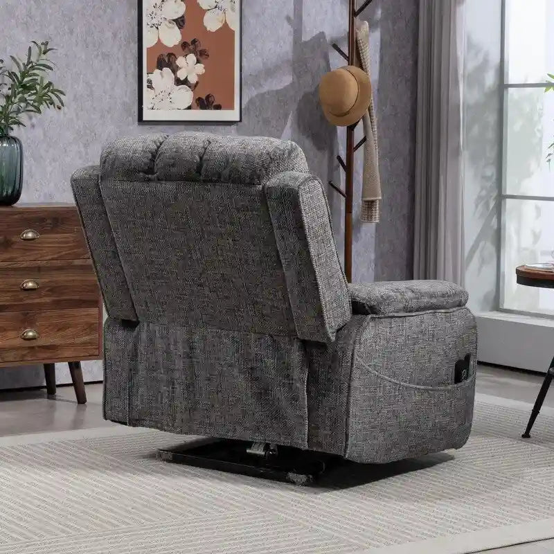 Power Lift Recliner Chair with Heat, Massage, and USB Charging
