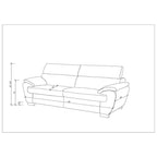 Genuine Leather Loveseat