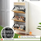 Rattan Shoe Cabinet for Entryway