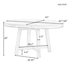 Round Extendable Dining Table With 16 Leaf Kitchen Table End Table Coffee Working Desk Solid Wood Dining Room Table