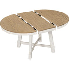Round Extendable Dining Table With 16 Leaf Kitchen Table End Table Coffee Working Desk Solid Wood Dining Room Table