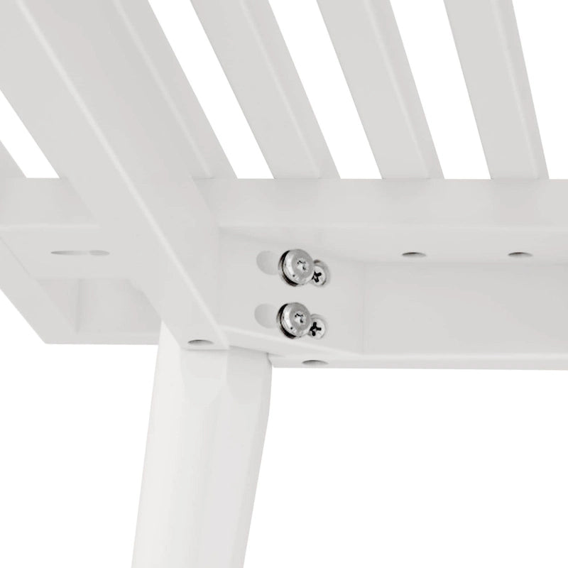 Mid Century Double Wood Entryway Bench - 56.3 L x 16.5 W x 17.5 H