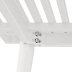 Mid Century Double Wood Entryway Bench - 56.3 L x 16.5 W x 17.5 H