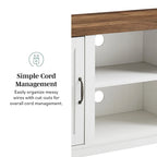 Middlebrook Firebranch 58-inch Barn Door TV Stand