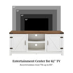 Middlebrook Firebranch 58-inch Barn Door TV Stand