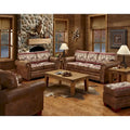 Rustic Nail Head Accent Sofa