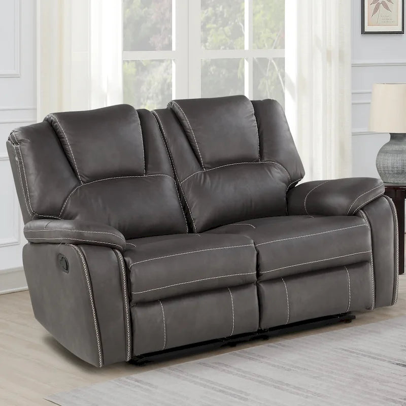 Kameryn Faux Leather Manual Reclining Loveseat