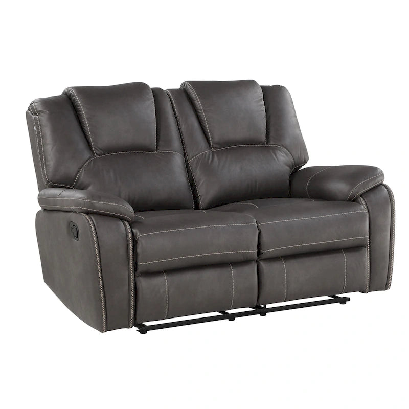 Kameryn Faux Leather Manual Reclining Loveseat