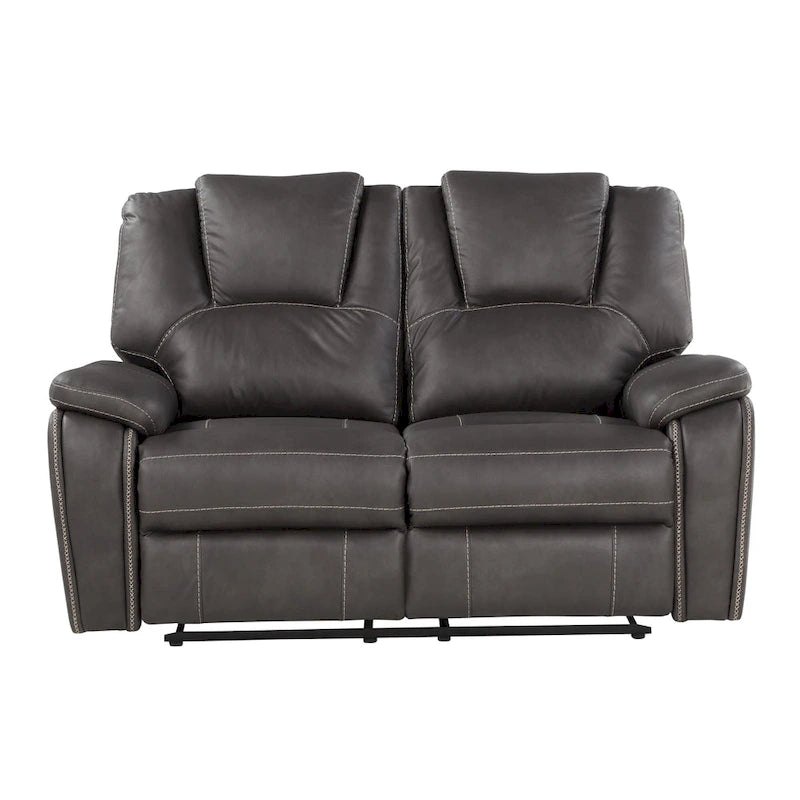 Kameryn Faux Leather Manual Reclining Loveseat