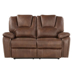 Kameryn Faux Leather Manual Reclining Loveseat