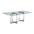  Amanda 72 Dining Table with Floating Acrylic Base - 42x 72