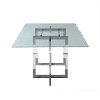 Amanda 72 Dining Table with Floating Acrylic Base - 42x 72