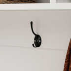 63W 18 Shoe Cubbies Wide Hall Tree With Hooks