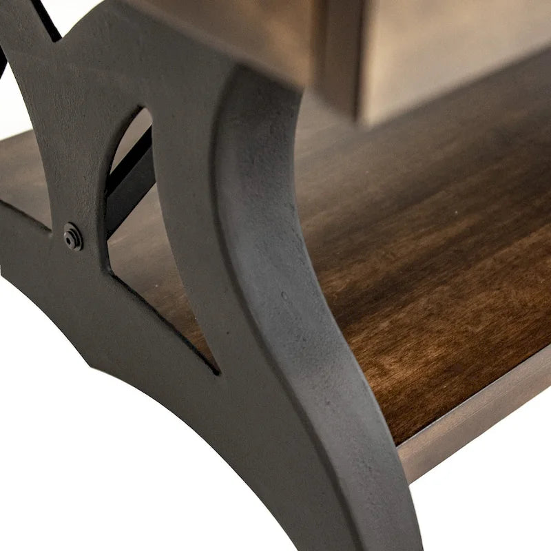 The District Coffee Table, Copper Finish