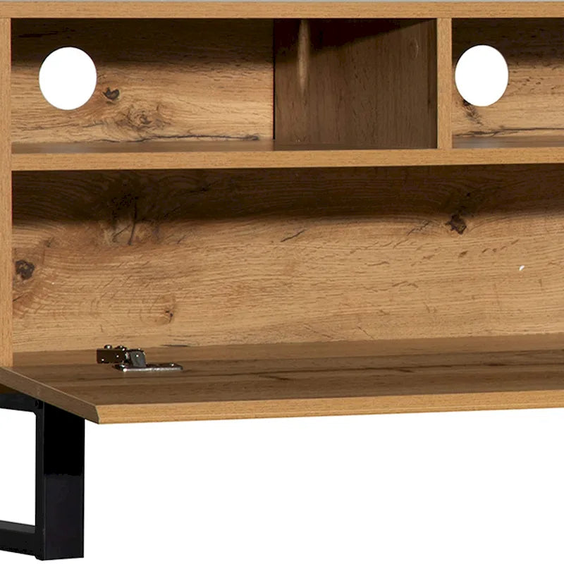 Modern TV Stand for 80 TV with Double Storage Space