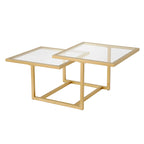 Solm Two-Tier Gold Coffee Table