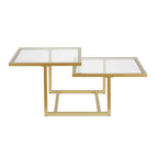 Solm Two-Tier Gold Coffee Table