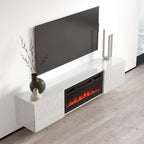 Luxe EF Wall Mounted Electric Fireplace Modern 72 TV Stand
