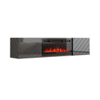 Luxe EF Wall Mounted Electric Fireplace Modern 72 TV Stand