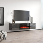 Luxe EF Wall Mounted Electric Fireplace Modern 72 TV Stand