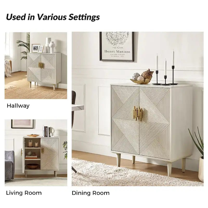 Damien Morden Storage TV Stand with Adjustable Shelves Set of 2 by