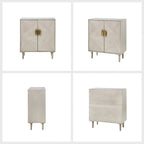 Damien Morden Storage TV Stand with Adjustable Shelves Set of 2 by