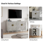 Damien Morden Storage TV Stand with Adjustable Shelves Set of 2 by