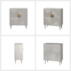 Damien Morden Storage TV Stand with Adjustable Shelves Set of 2 by