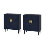 Damien Morden Storage TV Stand with Adjustable Shelves Set of 2 by