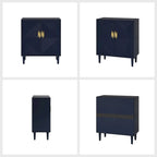 Damien Morden Storage TV Stand with Adjustable Shelves Set of 2 by