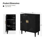 Damien Morden Storage TV Stand with Adjustable Shelves Set of 2 by