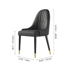 9 - Piece 110.24 Extendable Sintered Stone Dining Table and 8 Leather Chairs Dining Set