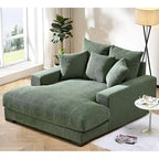 Corduroy Upholstered Chaise Lounge Living Room Chair