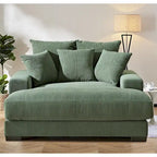 Corduroy Upholstered Chaise Lounge Living Room Chair