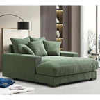 Corduroy Upholstered Chaise Lounge Living Room Chair