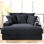 Corduroy Upholstered Chaise Lounge Living Room Chair