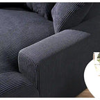 Corduroy Upholstered Chaise Lounge Living Room Chair