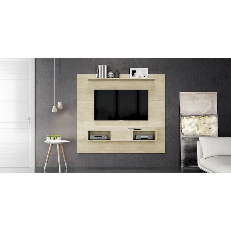 2-shelf Engineered Wood 70-inch TV Board for Flat Screens