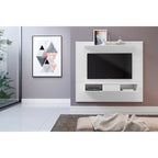 2-shelf Engineered Wood 70-inch TV Board for Flat Screens