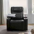 Power Motion Recliner with 2 Cup Holders and 360 Swivel Tray Table